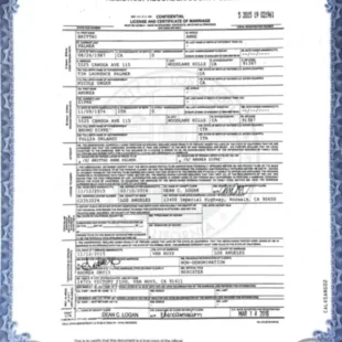 Marriage Certificate