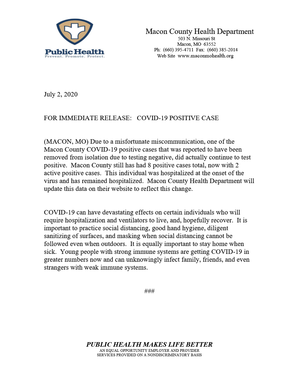 Fake Covid Positive Document