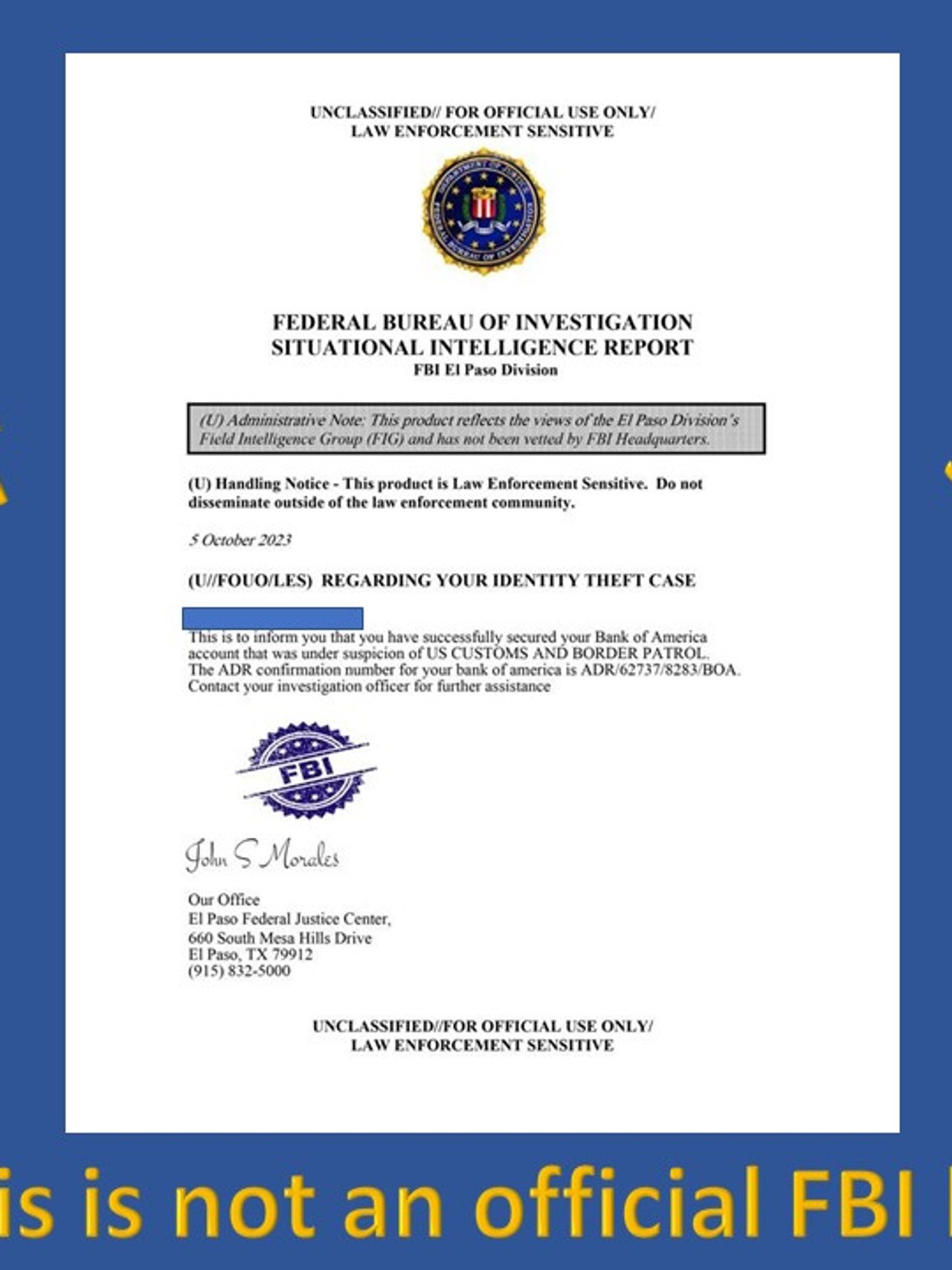 Fake Fbi Documents
