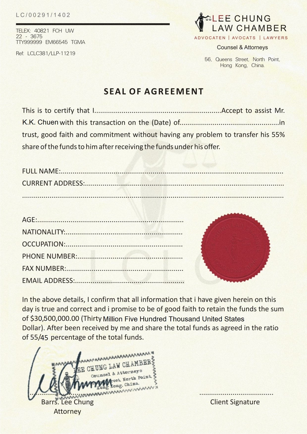 Fake House Documents