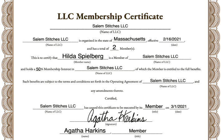 Fake Llc Documents