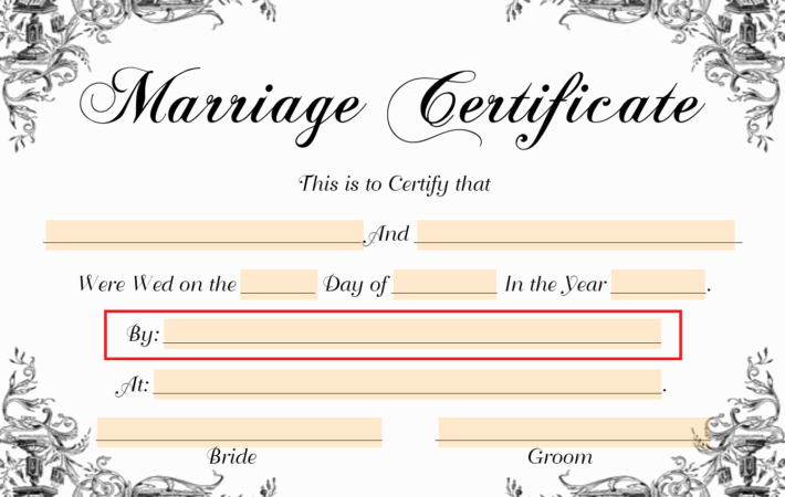 Fake Marriage Documents